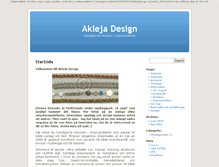 Tablet Screenshot of aklejadesign.se